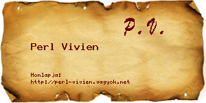 Perl Vivien névjegykártya