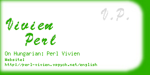 vivien perl business card